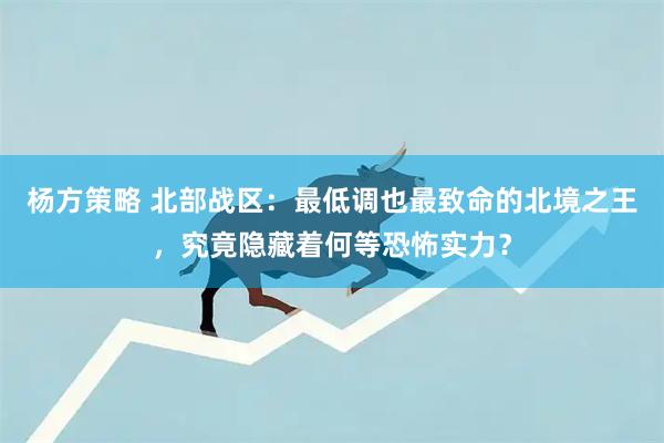 杨方策略 北部战区：最低调也最致命的北境之王，究竟隐藏着何等恐怖实力？